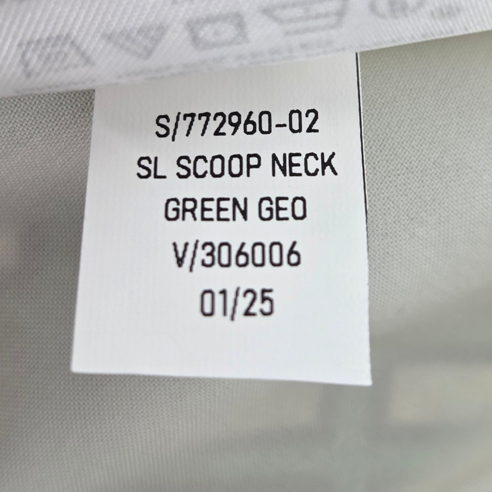Banana Republic Maxi Dress 6 Green Geometric Pleated Pockets Flowy Summer - Picture 10 of 12